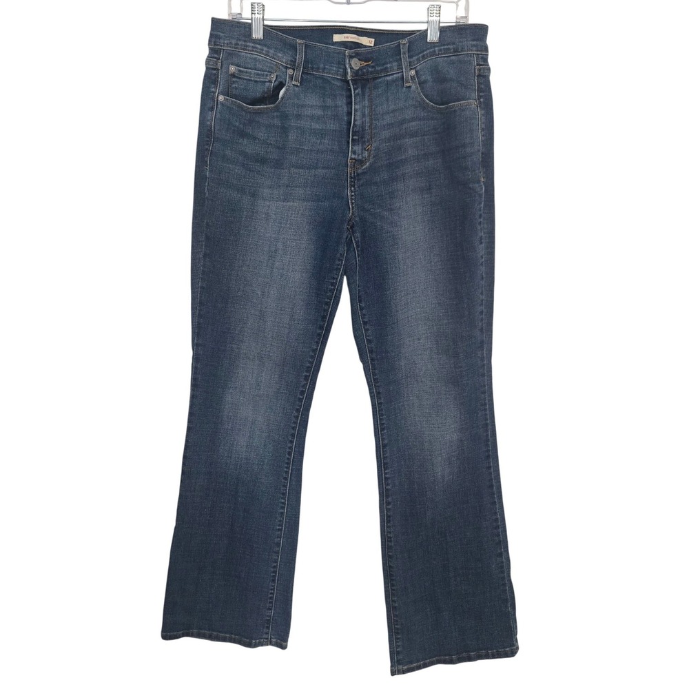 Levi's 515 Bootcut Jeans Women's Size 12 Medium Wash Stretch Denim Classic